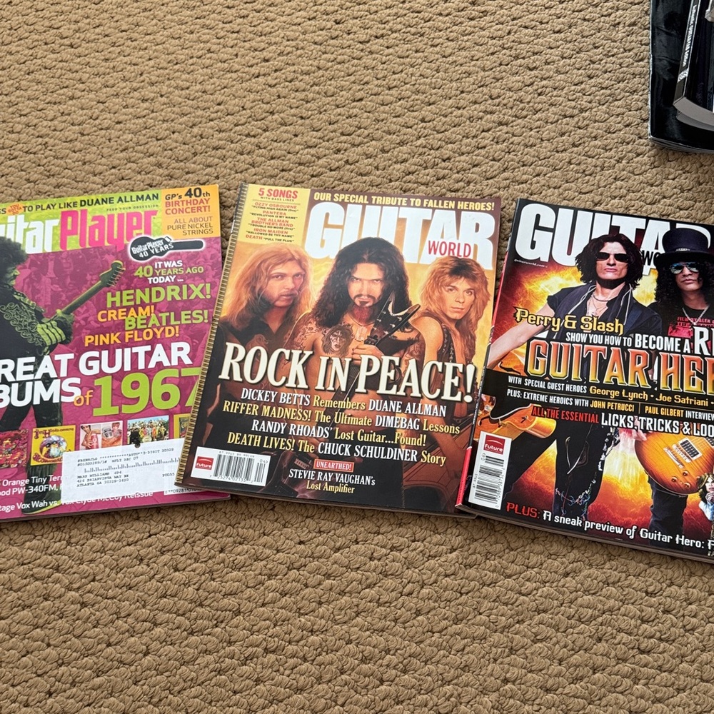 Guitar Player Magazine Trio